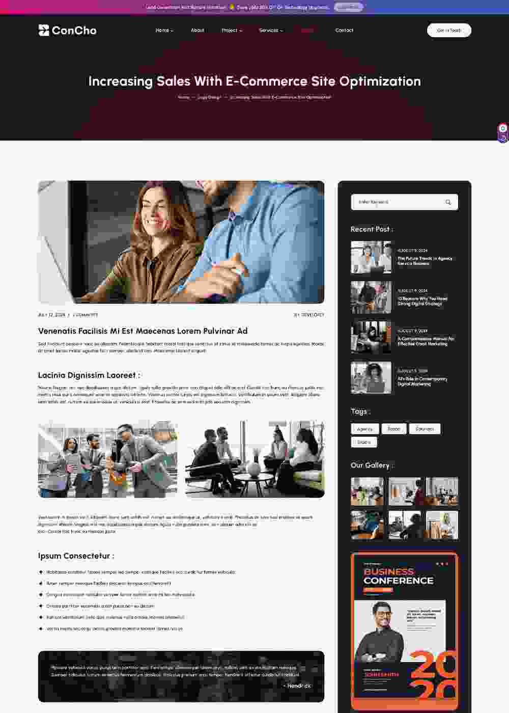 Landing Page