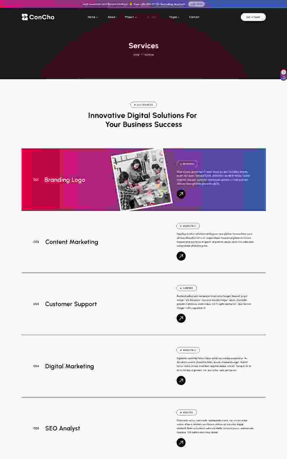 Landing Page