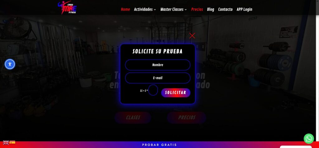 Nueva web Cross MAE Fitness