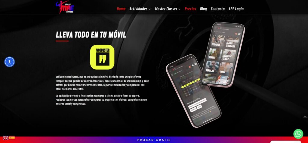 Nueva web Cross MAE Fitness