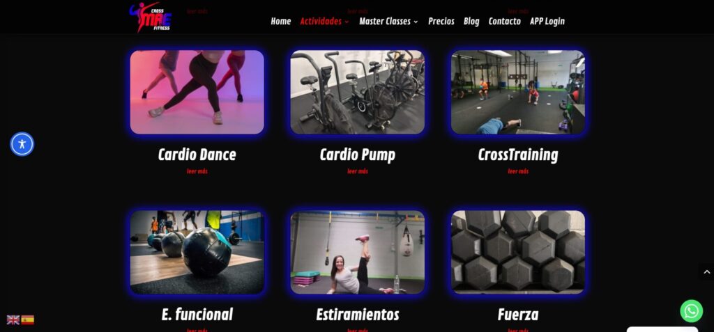 Nueva web Cross MAE Fitness