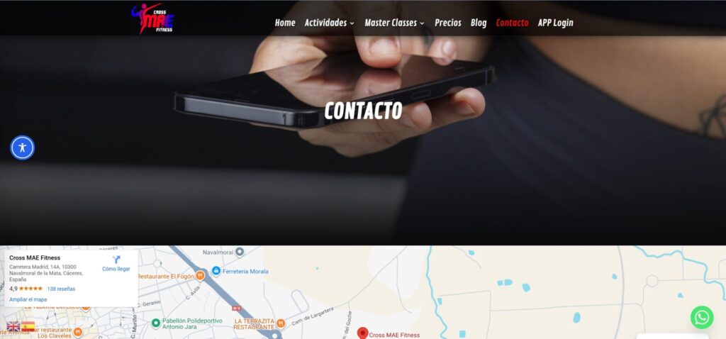 Nueva web Cross MAE Fitness
